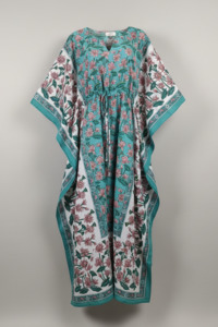 Anokhi Tie Kaftan - Pink Lotus
