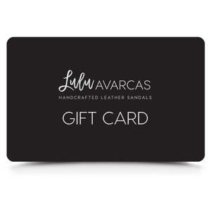 Lulu Luxe Footwear: LULU GIFT CARDS