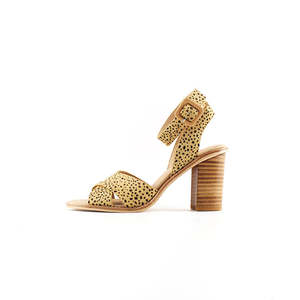 BF SALE AVA HEEL - TAN SPOT