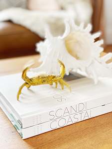 SALE LULU LUXE COASTAL- BRASS CRABS