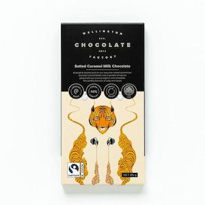 Wellington Chocolate Factory: Salted Caramel Milk Chocolate Bar 85g