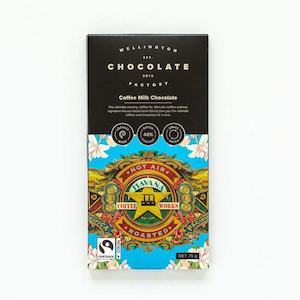 Wellington Chocolate Factory: Coffee Milk Chocolate Bar 75g
