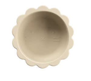 Baby: Silicone Suction Lion Bowl | Ivory