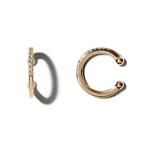 Products: SMALL DIAMOND 14-carat gold ear cuff Lulu's Collective