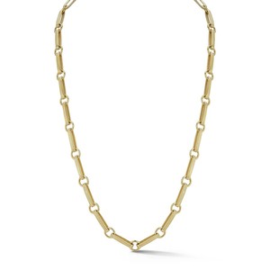 Products: ERNIE 14-carat gold elongated book link handmade chain - Lulu's Collective Designer Jewellery Online NZ
