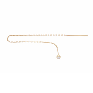 DIAMOND THREADER 14-carat gold single earring Lulu's Collective