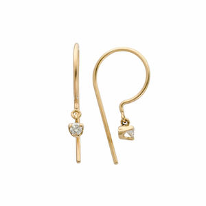 DIAMOND LOOPDIE 14-carat gold single earring Lulu's Collective
