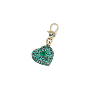 Products: EMERALD CHUBBY LOVE 14-carat gold pendant - Lulu's Collective Designer Jewellery Online NZ