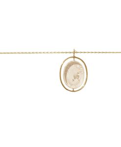 Products: LAMOUR No1 yellow gold and crystal necklace - Lulu's Collective Designer Jewellery Online NZ