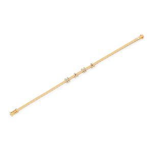 Products: DIAMOND CUSTOM NAME 14-carat gold bracelet - Lulu's Collective Designer Jewellery Online NZ