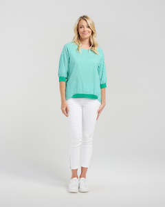 Taylor Top - Green Check - SEDUCE