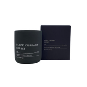 Waxglo: Soy Wax 114g Candle in Slate Vessel (Black Currant Sorbet) - WAXGLO