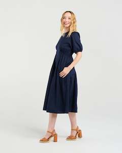 Victoria Dress - Navy - ZAFINA