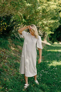 New Arrivals: Ivy Midi Dress - Candy Apple Stripes - HOME LEE