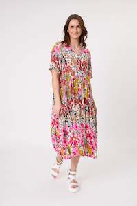 New Arrivals: Marissa Dress - Garden Print - LEMON TREE