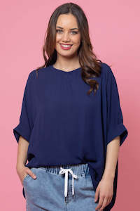 Lola Swing Top - Navy - CHARLO