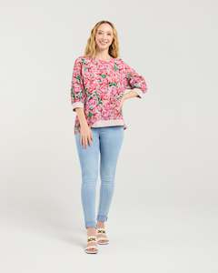 Taylor Top - Berry Strokes - SEDUCE