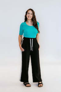Wide Leg Pants: Indiana Wide Leg Pant - MOKE