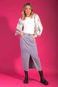 Emily Denim Skirt -CHARLO