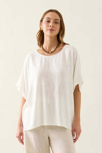 New Arrivals: Ingrid Relaxed Top - Lotus - ISLE OF MINE