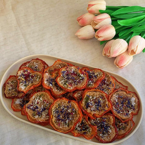 Products: Chicken & Red Bell Pepper Rings Lummy Pet Bakery Natural dog treats NZ air-dried pet snacks handmade pet bakery Christchurch