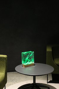 Glass block lamp - Lumo Bloc Lamps