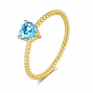 Sweetheart Gift Box A Charming Valentines Surprise %F0%9F%92%98%F0%9F%8D%A9%F0%9F%92%8D: Sweetheart Gift Box - Single Heart-shaped Topaz Solitaire