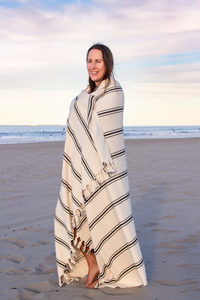 Striped Throw-Blanket