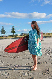 Adult Hooded Poncho Turquoise