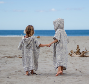 Products: Kids Hooded Poncho Grey