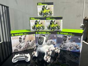 RC toys: 8-Wheeled RC Robot Dog – Small Size, Big Personality!