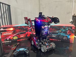 1:10 Scale Gesture-Sensing Transforming RC Robot – Dual Mode Warrior & Car