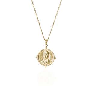 SOJOURNER 'STRENGTH' NECKLACE PENDANT - GOLD