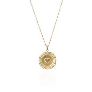 SERENA 'LOVE' NECKLACE PENDANT - GOLD