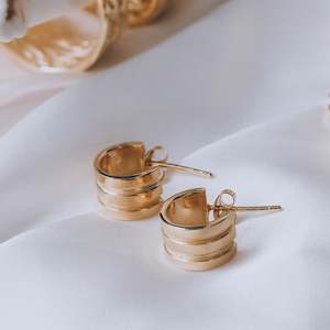 French Harvest: CELESTE HOOPS - GOLD
