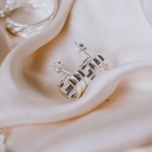 French Harvest: CELESTE HOOPS - SILVER