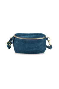 Organic Tote Bags: The Benny Bag - Lake Blue Corduroy **ORGANICALLY DYED**
