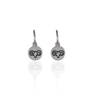 Featured Earrings: Aries Mini Zodiac Hoops - Silver