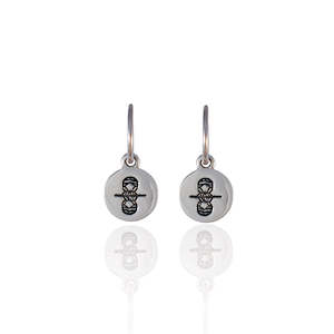 Featured Earrings: Gemini Mini Zodiac Hoops - Silver