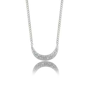 Featured Necklaces: Clarity Crescent Necklace - Silver