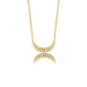 Featured Necklaces: Clarity Crescent Necklace - Gold