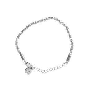 Velvet Vacation: RHODE ISLAND ROPE CHAIN BRACELET - Silver