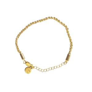RHODE ISLAND ROPE CHAIN BRACELET - Gold
