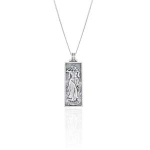 Freyja Goddess of Love Pendant Necklace - Silver