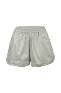 Pants Shorts: Gerry Shorts - Organic Cotton - Sage *Organic Plant Dyed*