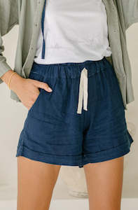 Willow Shorts - Ocean Blue *ORGANICALLY PLANT DYED*