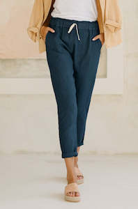 Frankie Pants - Ocean Blue *ORGANICALLY PLANT DYED*
