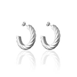 Positano Hoops - Silver