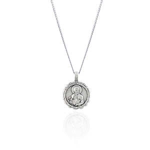 St Luke - Patron Saint of Creativity & Artists Necklace - Silver