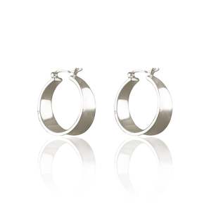 Recommended Earrings Silver: Matilda Hoops - Silver